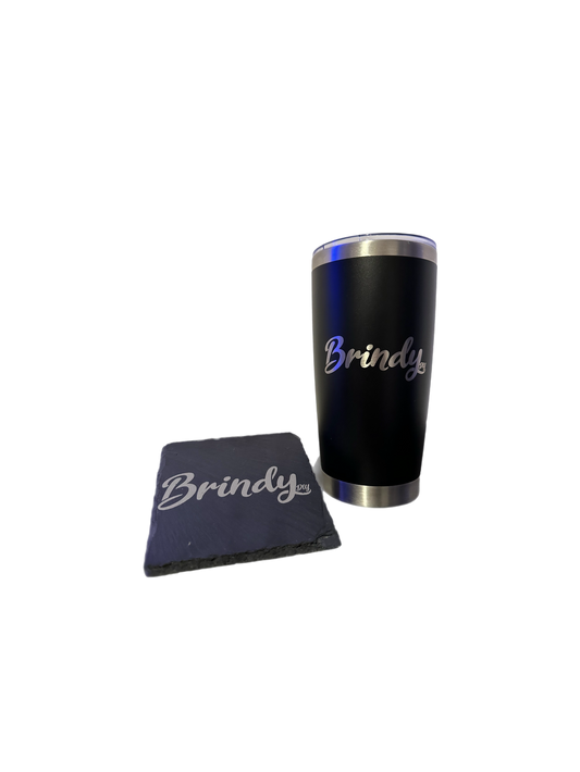 Tumbler and drink coaster